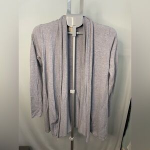 Dreamers Light Gray Open Front Cardigan‎ size small